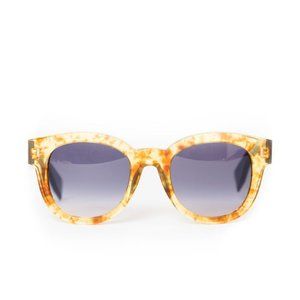 Fendi Yellow Tortoise Wayfarer Sunglasses 50mm